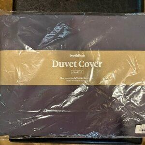 Brooklinen Duvet Cover Classic Bedding Grey King Solid Graphite DUV-K17 C25
